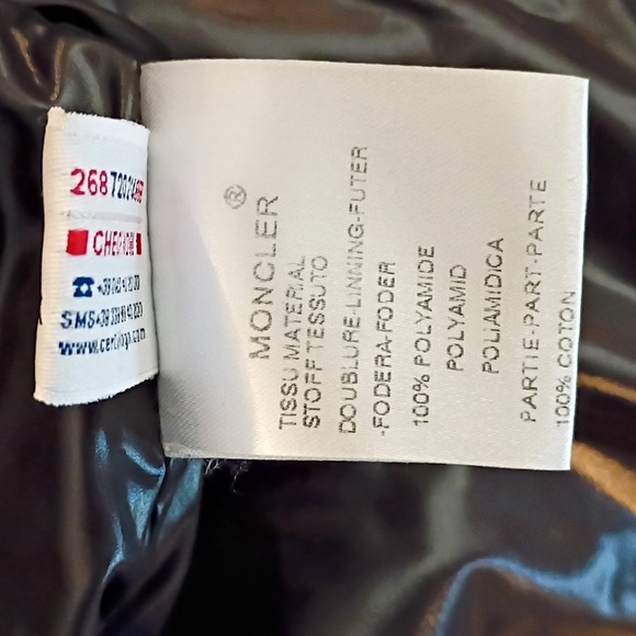 Authentic Moncler Shiny Trench Coat with Logo Sleeve size 1 UPDATED - Picture 9 of 17